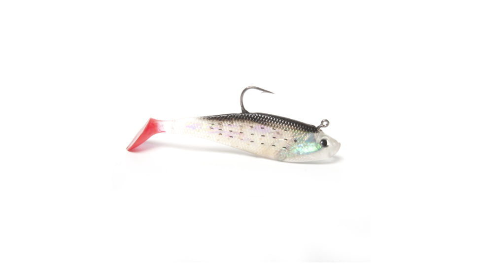 Sea Striker 3" Rigged Swim Shad 5 Pack, Golden Bunker/Ted Tail, SSWMSHD3-01