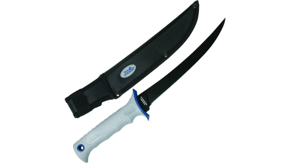 Sea Striker 9" Fillet Knife w/Sheath, Ceramic Coated Blade, SSFK9