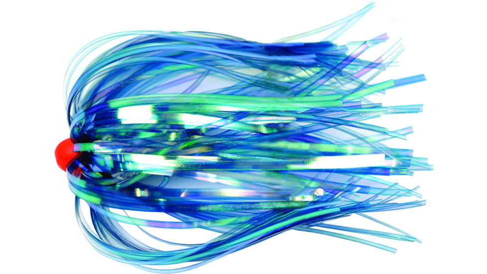 Sea Striker Ballyhoo Duster 4", 1/4 oz Red Head, Blue Pearl Skirt, FD340BL