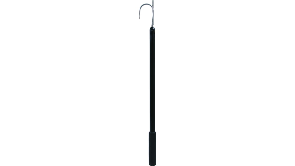 Sea Striker Black Anodized Aluminum Gaff 4&quot; Stainless Hook 6' Long, SS472B