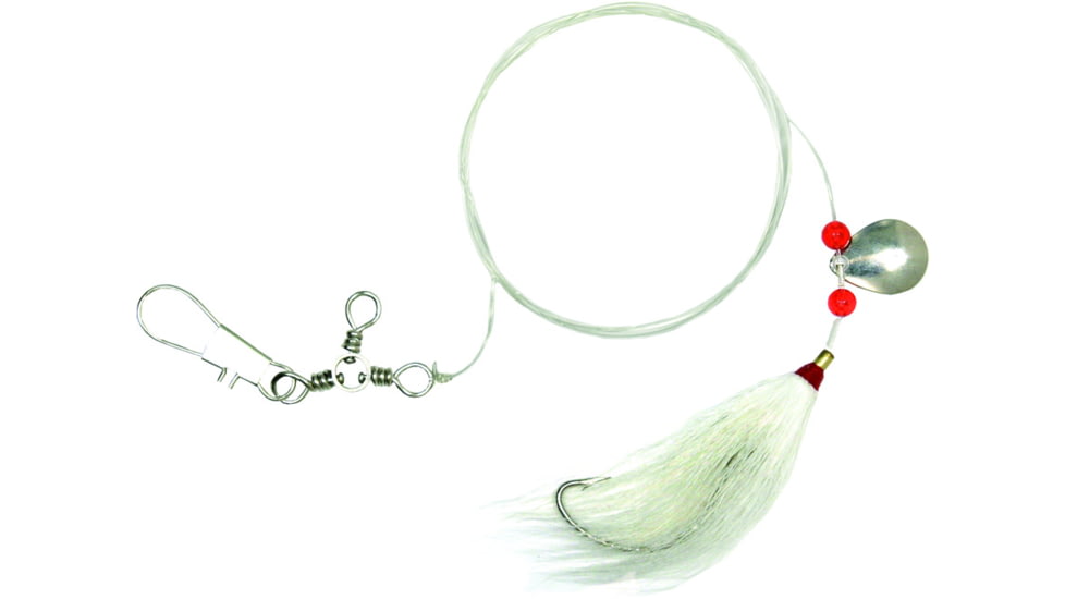 Sea Striker Bucktail Fluke Rig 33.5" 40 Lb Mono, 2/0 Nickel Wide Gap Hook, 2214