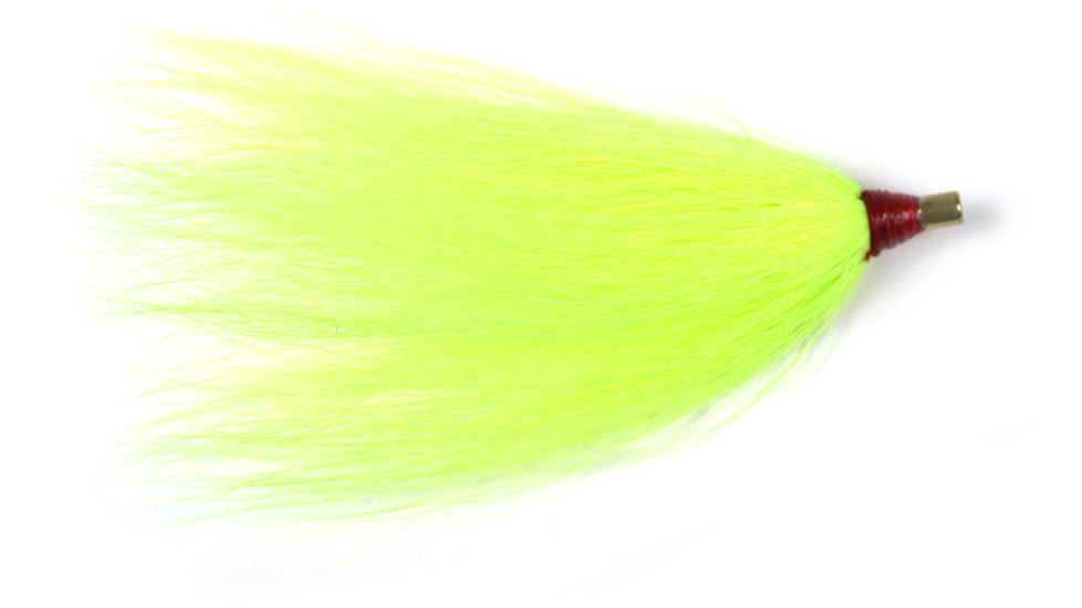 Sea Striker Bucktail Teaser, 3in, Chartreuse, 100/Bag, BTCH-100