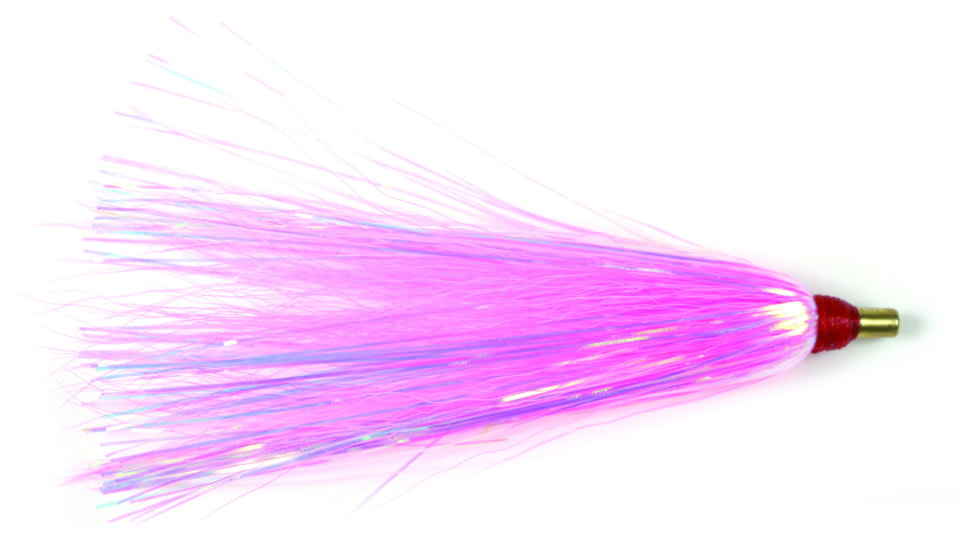Sea Striker Bucktail Teaser 3in, Pink/Pearl Mylar, 3/Pack, BTPKPM3