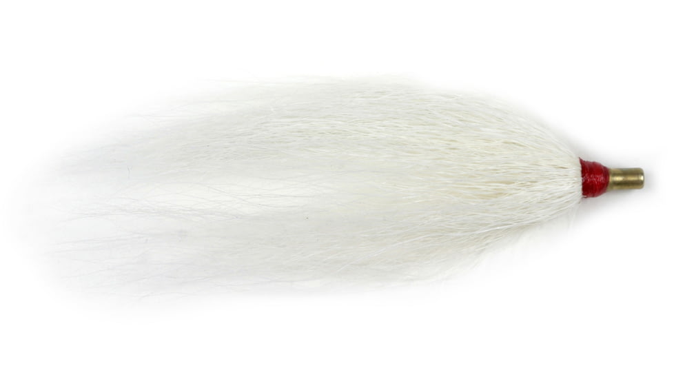 Sea Striker Bucktail Teaser 3in, White, 100/Bag, BTW-100