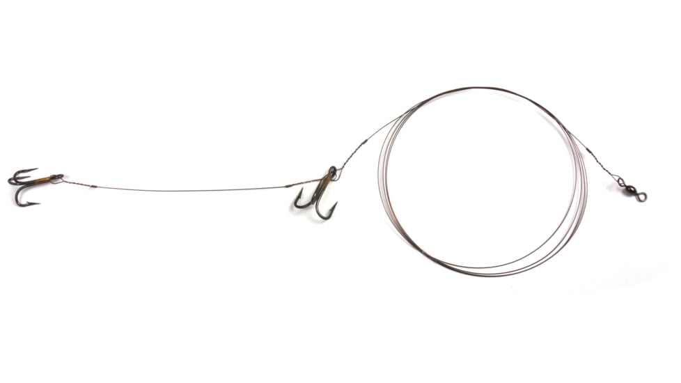 Sea Striker Carolina Live Bait King Rig #5 Solid Wire 2-#4 4X Trebles, K-2T