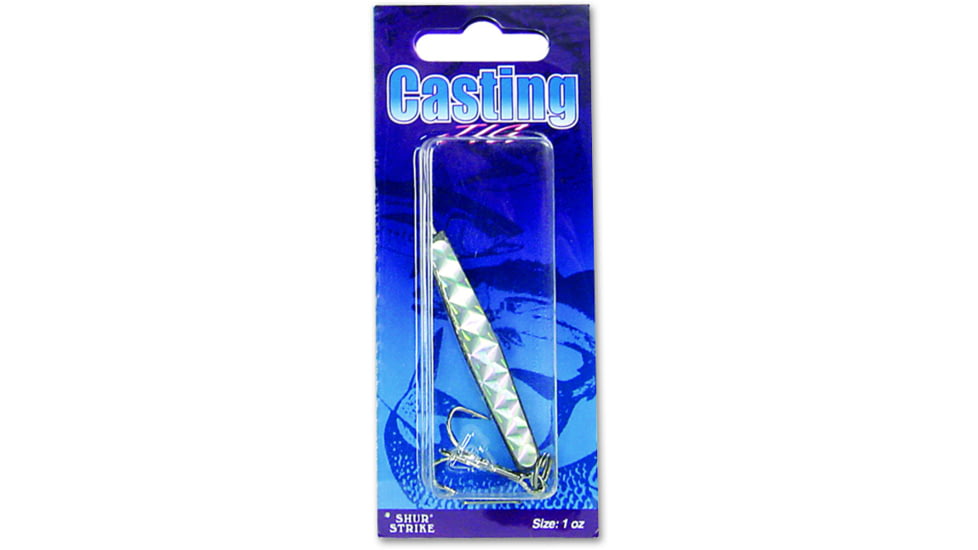Sea Striker Casting Jig, Silver Prism Tape, 1oz, T3100S