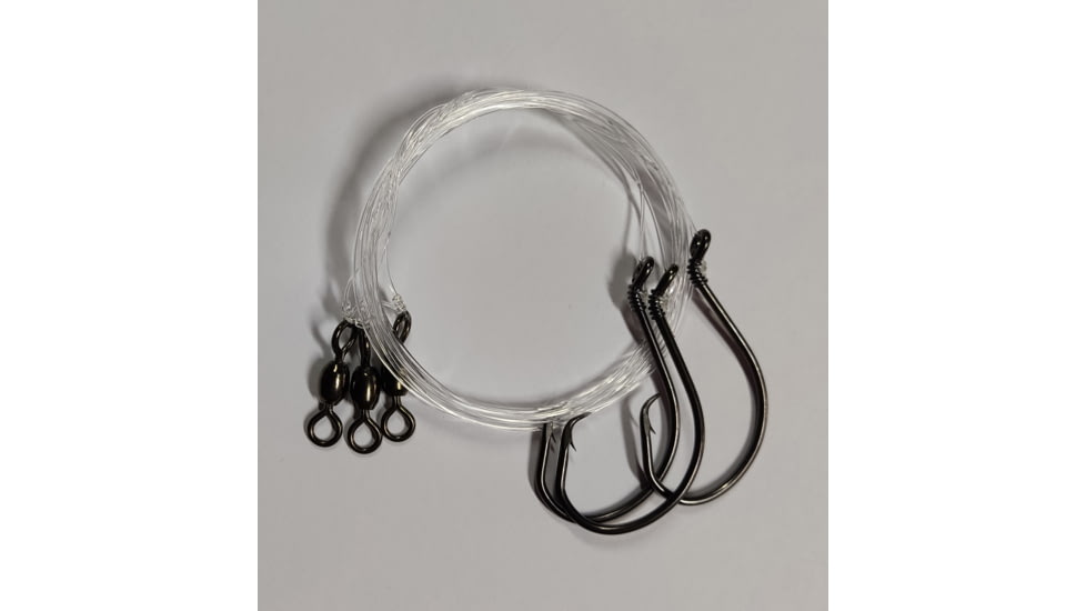 Sea Striker Circle Hook Leader 36&quot; 50# Mono Size 7/0 Inline Circle Hook 3 pack, CHL70