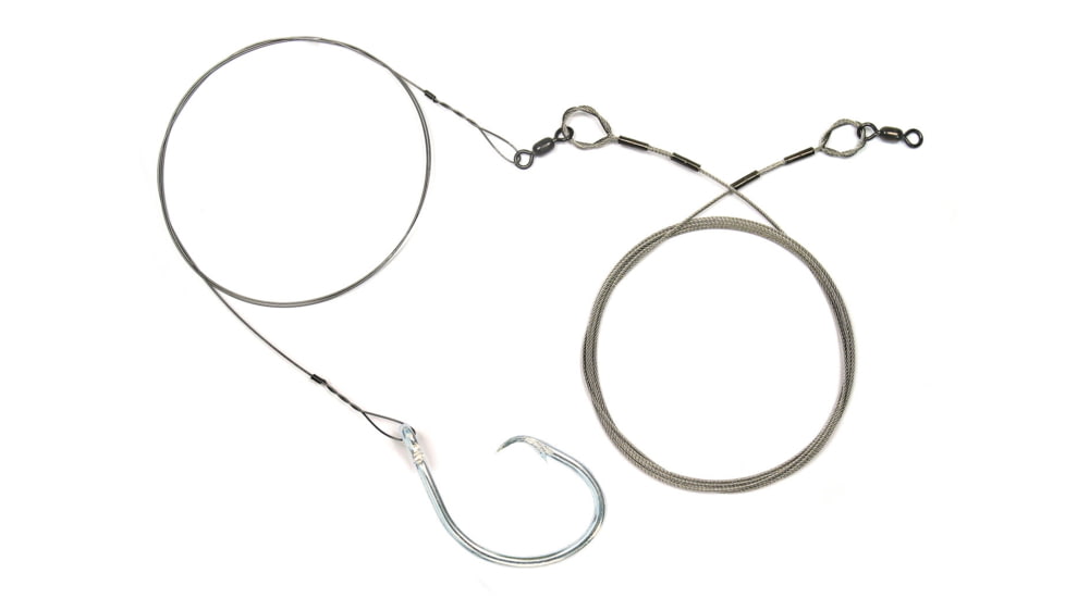 Sea Striker Deluxe Shark Rig 13/0 Circle Hook, 9' 480lb SS Cable, 4' Solid Wire, SSSRD-CIR