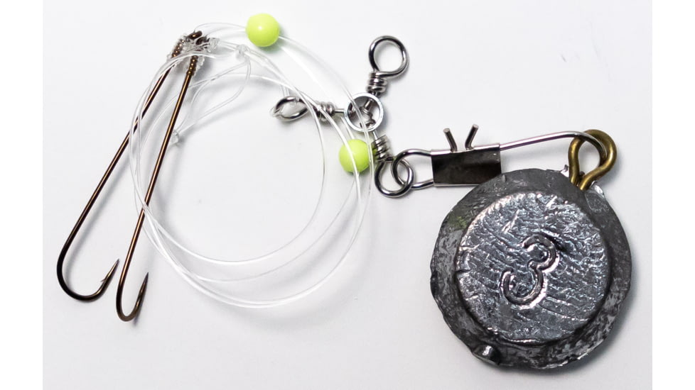 Sea Striker Flounder rig, 40 lb mono, sz9 hook, 3oz, SS-FF32403OZ-9