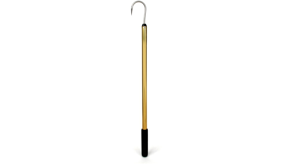 Sea Striker Gold Anodized Aluminum Gaff 3&quot; Stainless Hook 3' Long, SS336G