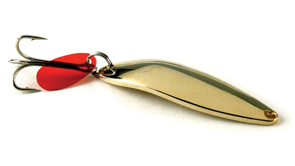 Sea Striker Gold Plated Casting Spoon with Teaser Tab, 1/2oz, 2 3/4in, Carded, SES50G-1