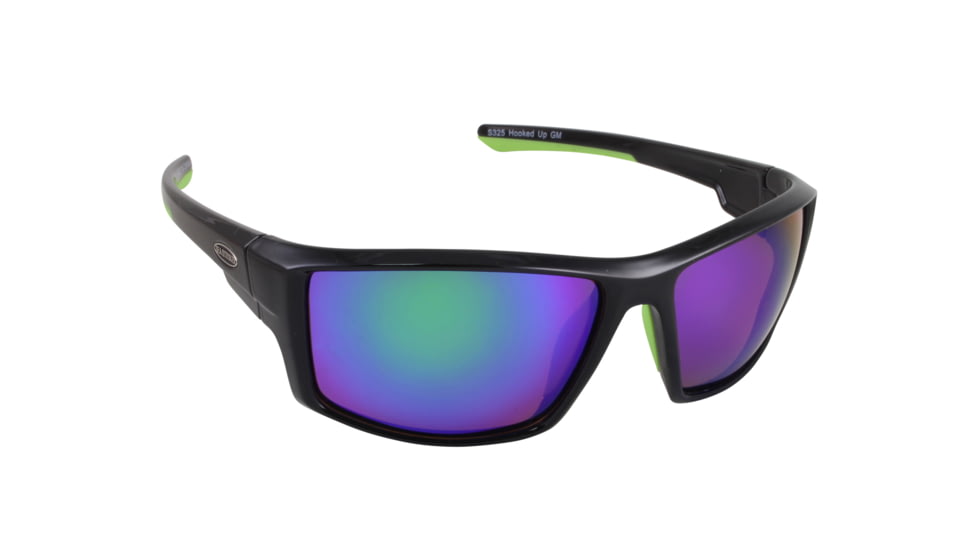 Sea Striker Hooked Up Sunglasses Green Mirror Polarized Lenses, 32501