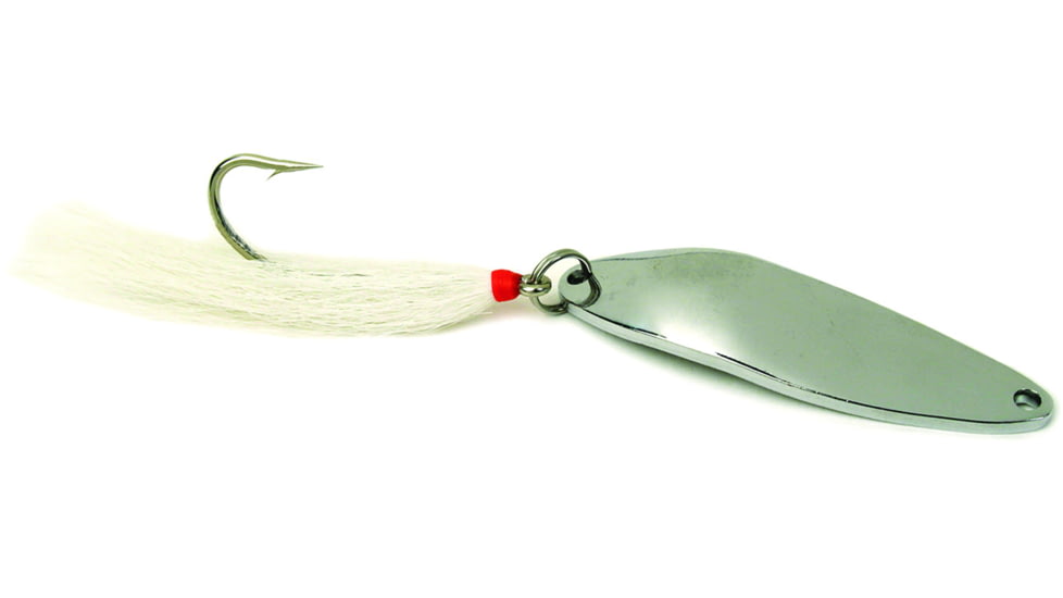 Sea Striker Nickel Plated Casting Spoon with Single Hook Bucktail, 7/0 Hook, 5oz, SES500B-1
