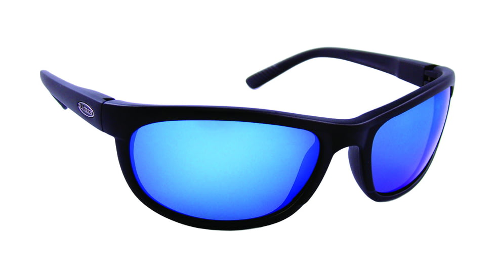 Sea Striker Outrigger Sunglasses Blk Frame/Blue Mirror Lens, 297