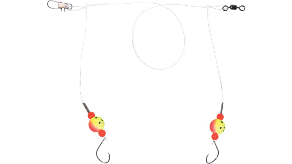Sea Striker Pro Series Spot/Kingfish Rig, #2 Circle Hooks Red/Yel 2T Floats w/Fluorocarbon, FC-SSSKF-2RY