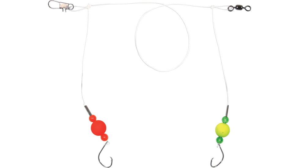 Sea Striker Pro Series Spot/Kingfish Rig, #2 Circle Hooks Red/Yel Floats w/Fluorocarbon, FC-SSSKF-2
