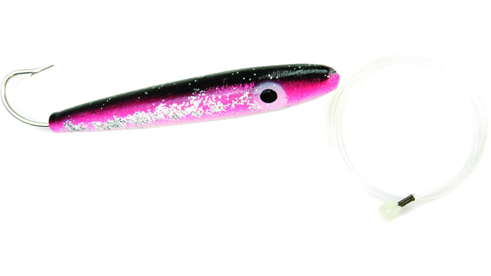 Sea Striker Rigged Cedar Plug, 6in, Black/Pink/Pearl, 6311R