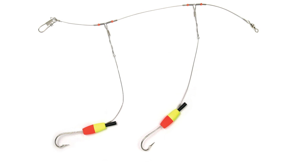 Sea Striker Snelled Bluefish Rig, 1040HD &amp; 2-Tone Floats, 4/0 Hooks, 1Pk, HDSBR-1PK