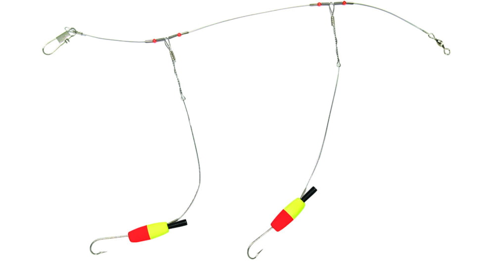 Sea Striker Snelled Bluefish Rig, TW1040 &amp; 2-Tone Floats, 1/0 Hooks, 1Pk, SBR2T-1PK