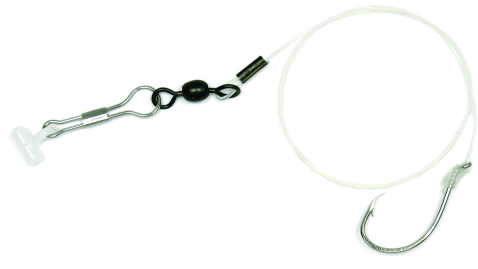 Sea Striker Snelled Drum Rig, 130 Lb Mono, 92553 Style 5/0 Hook, w/Sinker Slide, FF5/0-1PK