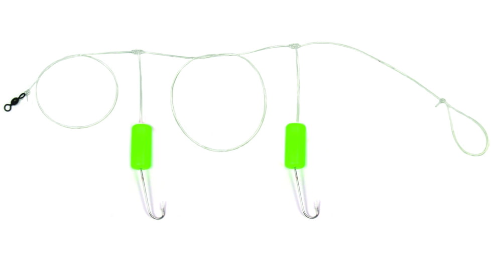 Sea Striker Spot/Kingfish/Mullet Rig, #6 Hooks 1" Green Floats, SSSKF-G