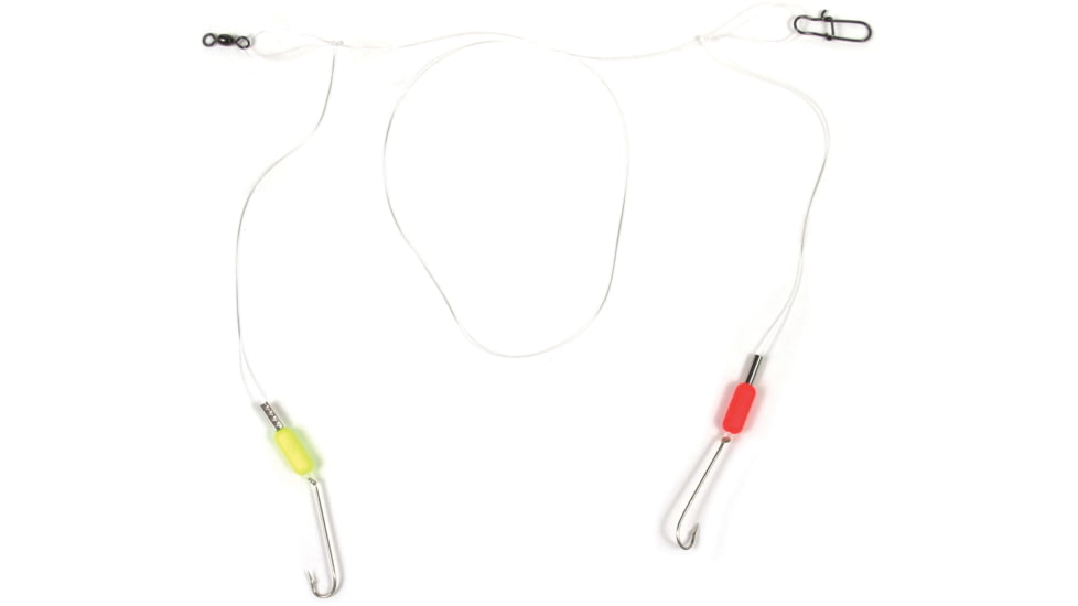 Sea Striker Spot/Whiting/Pompano Rig, #6 Pacific Bass Hooks, Red/Yellow Floats, SSSKF-3
