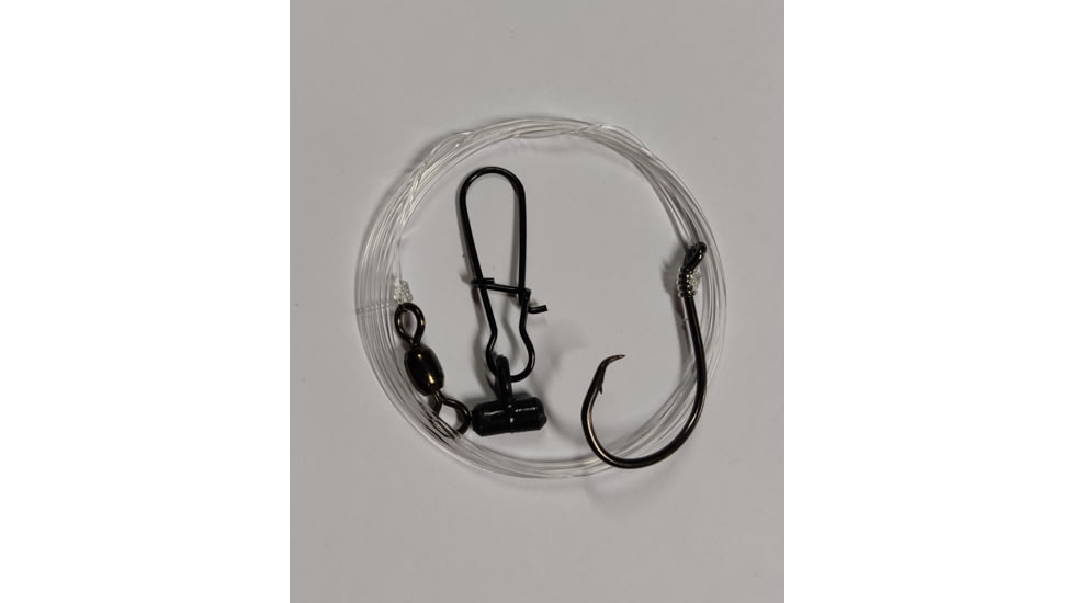 Sea Striker Striped Bass Eel Rig w/Sinker Slide 5/0 Inline Circle Hook 50# mono, 357C-50