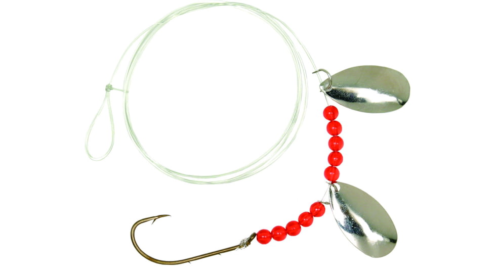 Sea Striker Striped Bass Rig Nickel Blade w/Red Bead Brnz Hook, 2040
