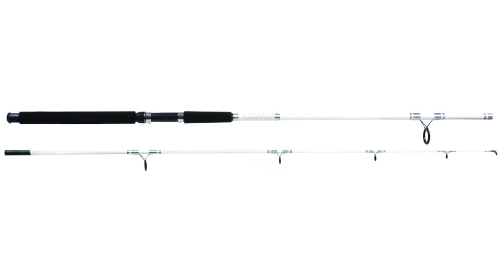 Sea Striker Surf Spinning Rod, 2 Piece, Medium, 10-25lb, White/Silver Eva Grips, 8ft, SS8WS