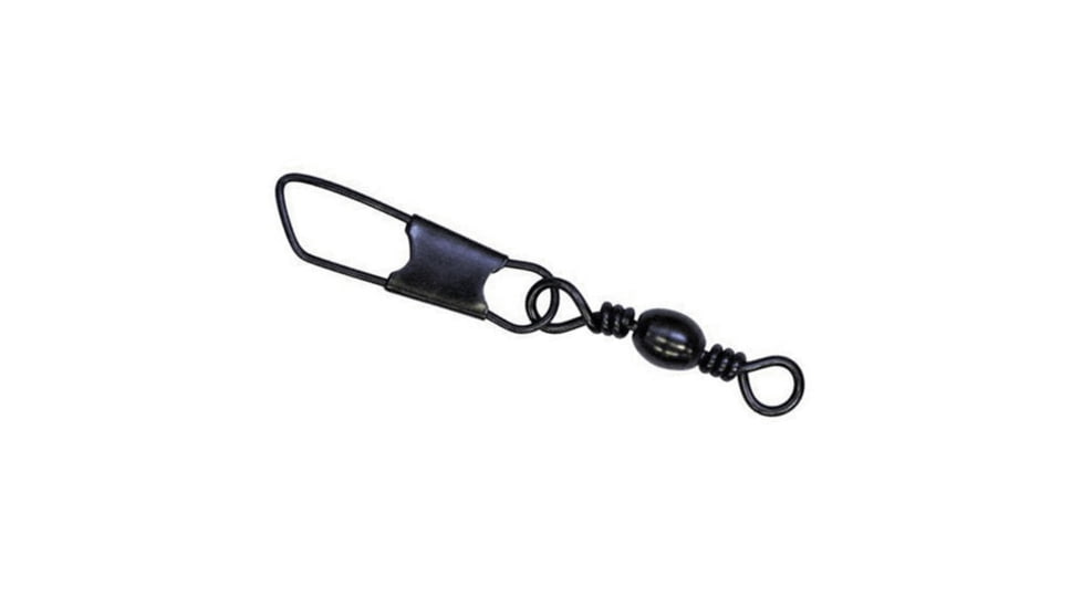 Sea Striker Twisted Barrel Swivel Size 7 w/Safety Snap Black 7 pack, SSTBSSBK-7