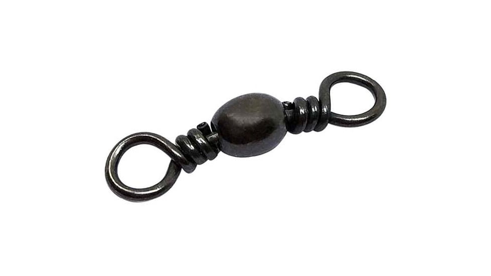 Sea Striker Twisted Barrel Swivel Size 5 w/Safety Snap Black 6 pack, SSTBSSBK-5