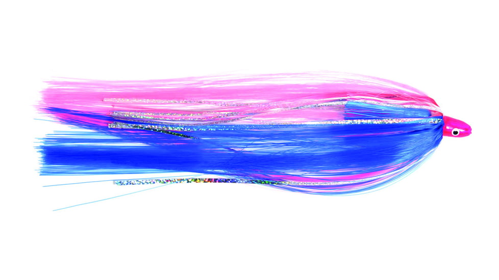 Sea Striker Unrigged Ballyhoo Lure, 1/8 oz Head, Blue/Pink, SB18-BPK
