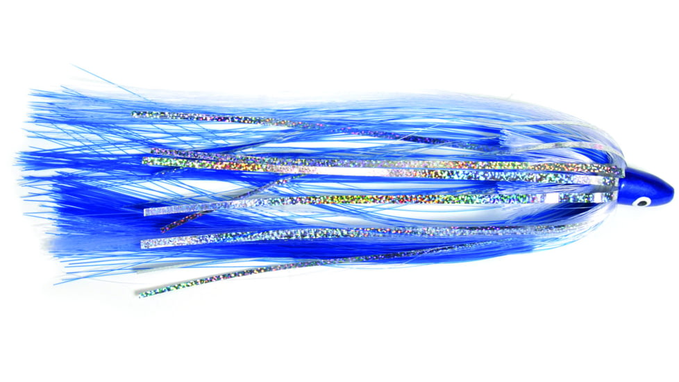 Sea Striker Unrigged Ballyhoo Lure, 1/8 oz Head, Blue/White, SB18-BW
