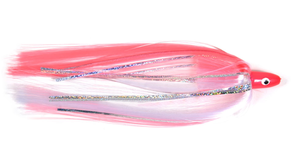 Sea Striker Unrigged Ballyhoo Lure, 1/8 oz Head, Pink/White, SB18-PKW