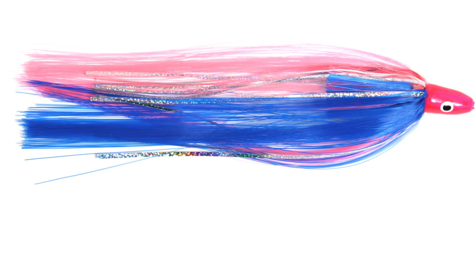 Sea Striker Unrigged Ballyhoo Lure, 3/8 oz Head, Blue/Pink, SB38-BPK