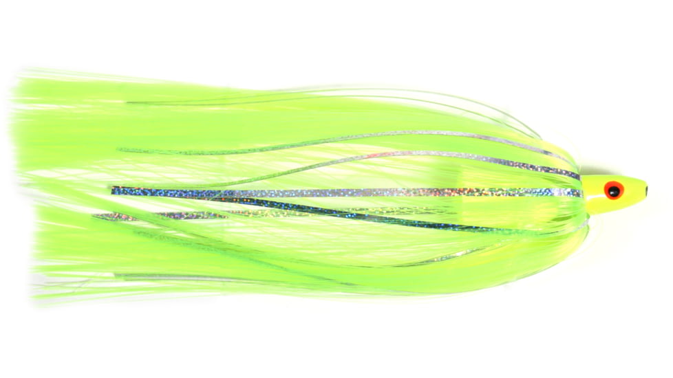 Sea Striker Unrigged Ballyhoo Lure, 3/8 oz Head, Chartreuse, SB38-C