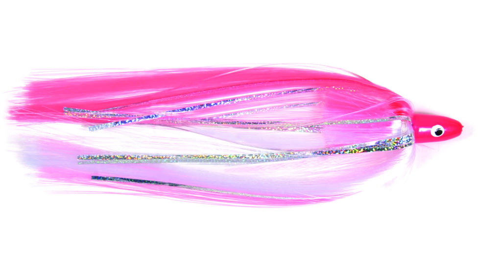 Sea Striker Unrigged Ballyhoo Lure, 3/8 oz Head, Pink/White, SB38-PKW