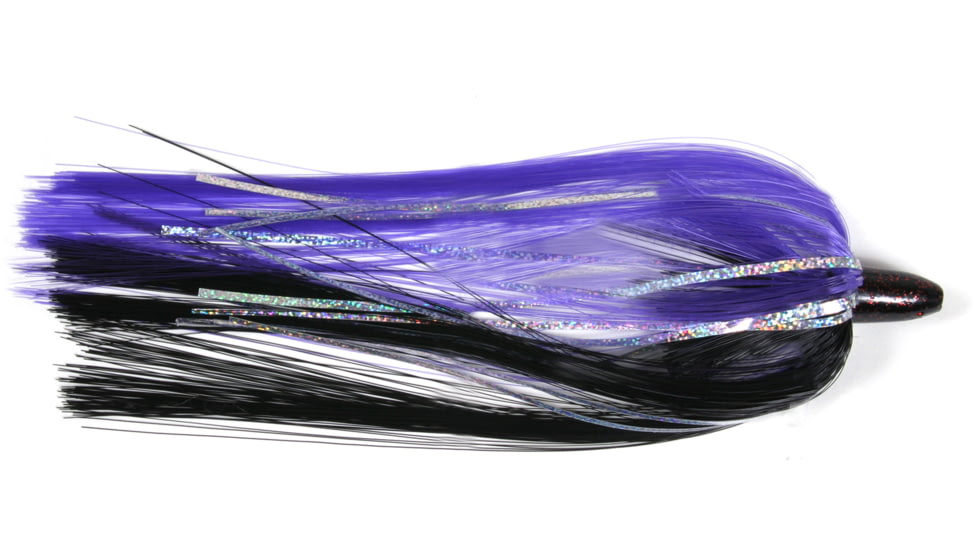 Sea Striker Unrigged Ballyhoo Lure, 3/8 oz Head, Purple/Black, SB38-PUBK