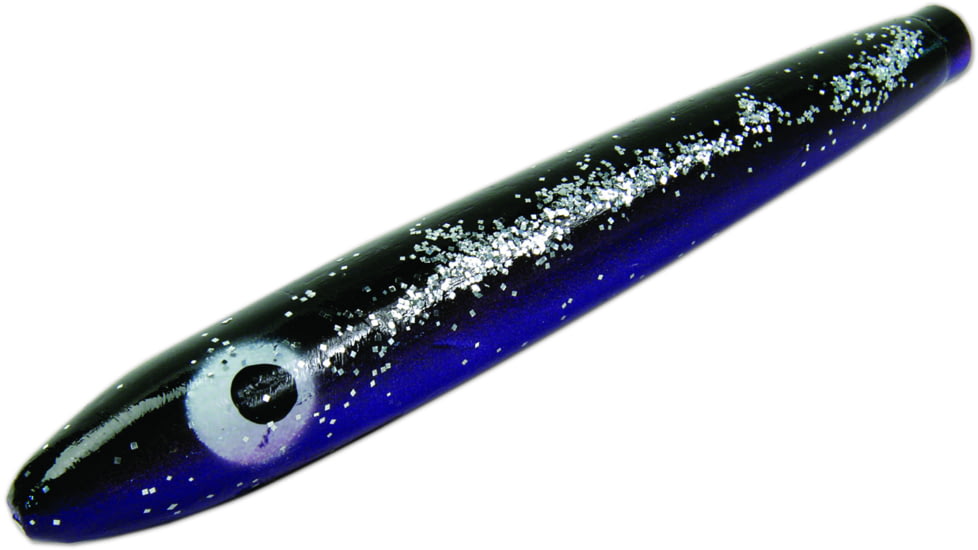 Sea Striker Unrigged Cedar Plug, 6", Black/Purple, 6531