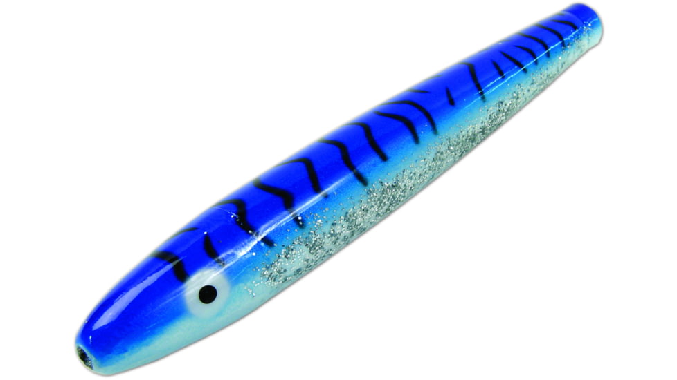 Sea Striker Unrigged Cedar Plug, 6", Blue Mackerel, 6077