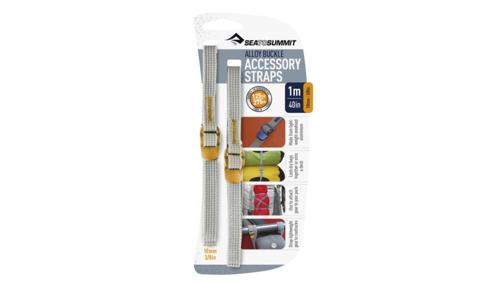 Sea to Summit 10 mm Accessory Straps, Gold, 3/8in, 40in/1m, 830