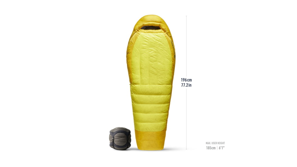 Sea to Summit Alpine Down -20F/-29C Sleeping Bag, Blazing Yellow, Regular, S2042