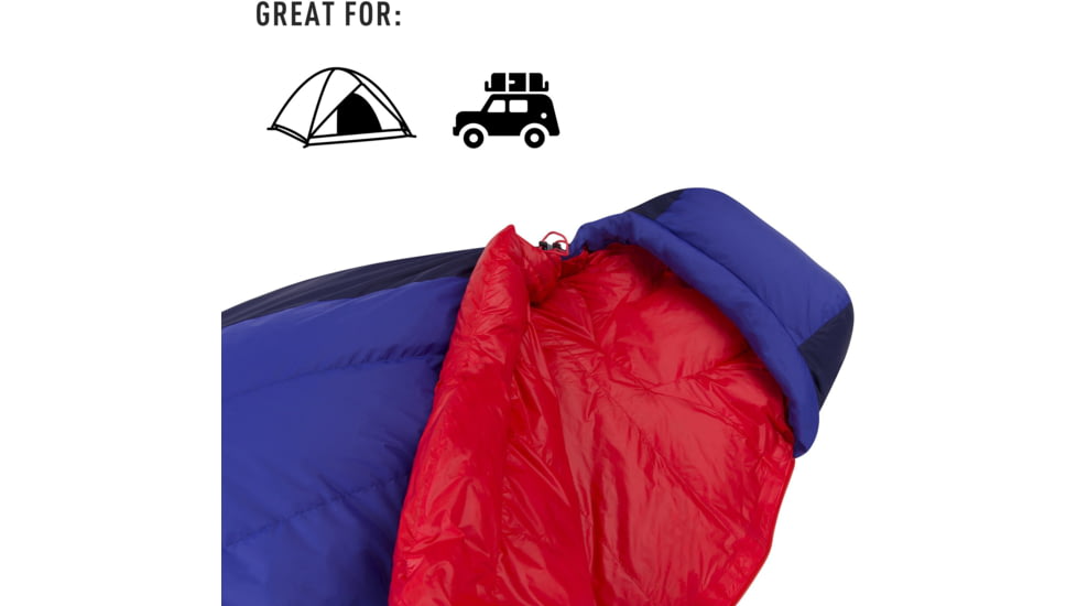 Sea to Summit Amplitude AmIII 5F Sleeping Bag, Blue/Red, Regular, S1251