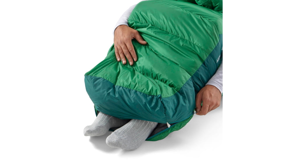 Sea to Summit Ascent Down 15F/-9C Sleeping Bag, Rain Forest Green, Regular, S1123