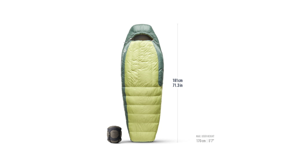 Sea to Summit Ascent Down 30F/-1C Sleeping Bag - Womens, Celery Green, Regular, S3113