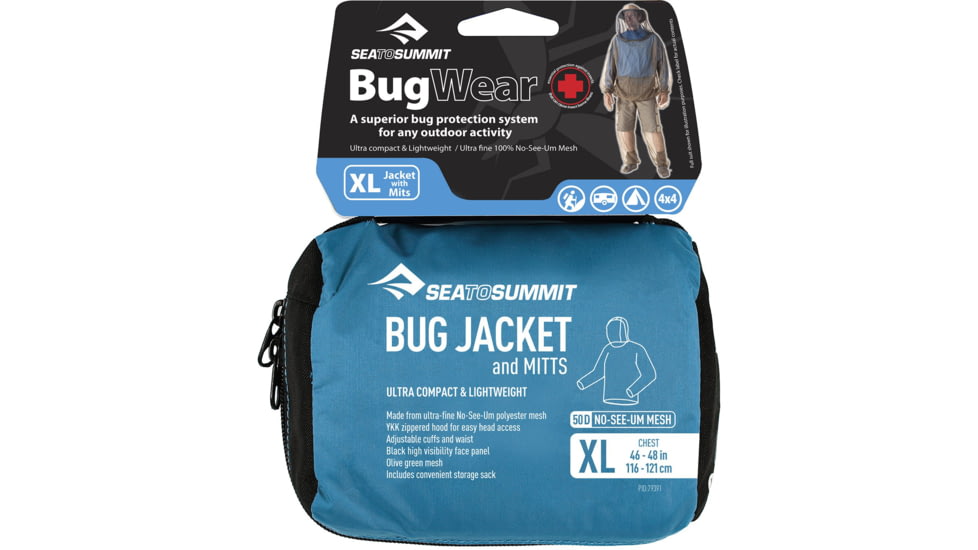 Sea to Summit Bug Jacket and Mitts, Brown, Extra Large, 325XL