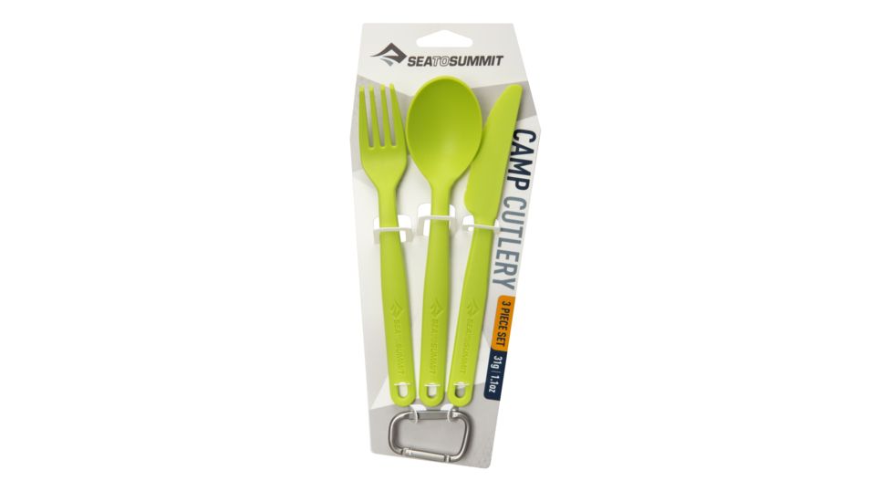 Sea to Summit Camp Cutlery Utensil Set, Lime, 215-41