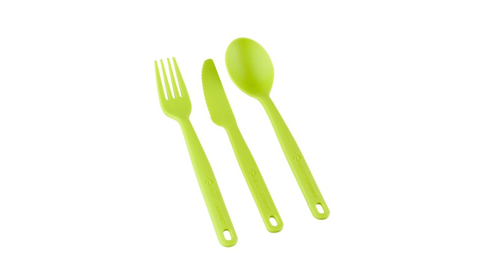 Sea to Summit Camp Cutlery Utensil Set, Lime, 215-41
