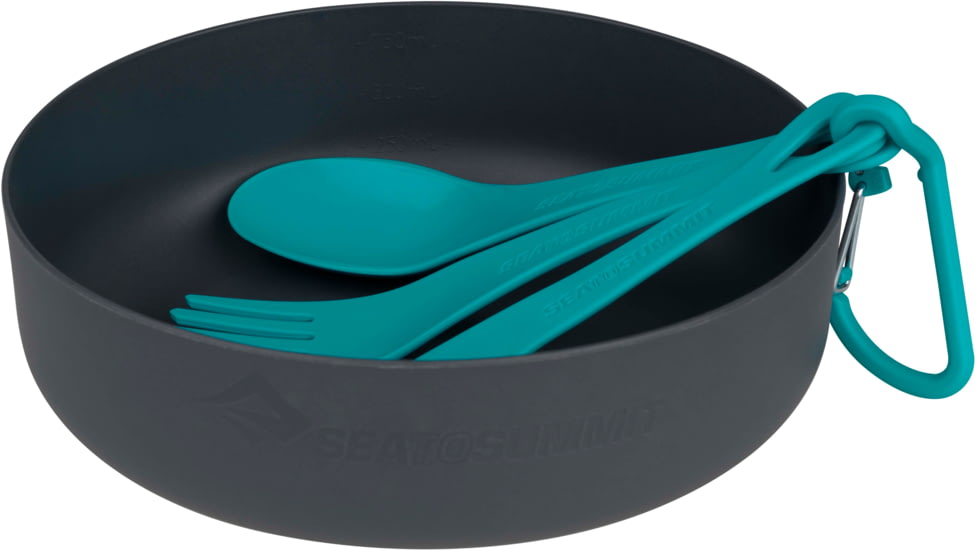 Sea to Summit DeltaLight Bowl Set - 2-Pack, Charcoal/Pacific, Small, A1300