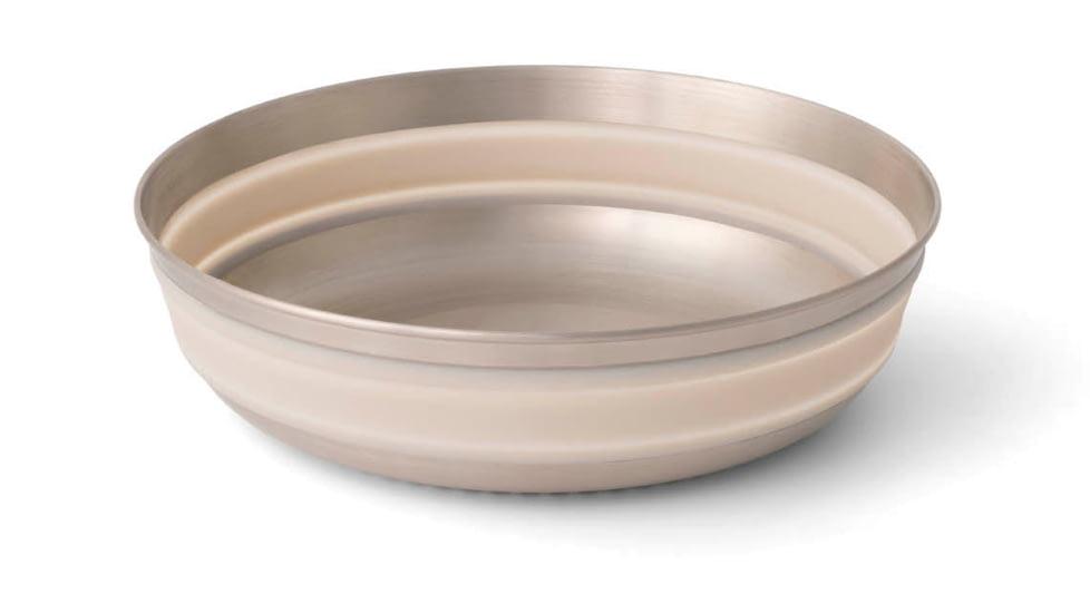 Sea to Summit Detour Stainless Steel Collapsible Bowl, Moonstruck Grey, Large, A1323-12